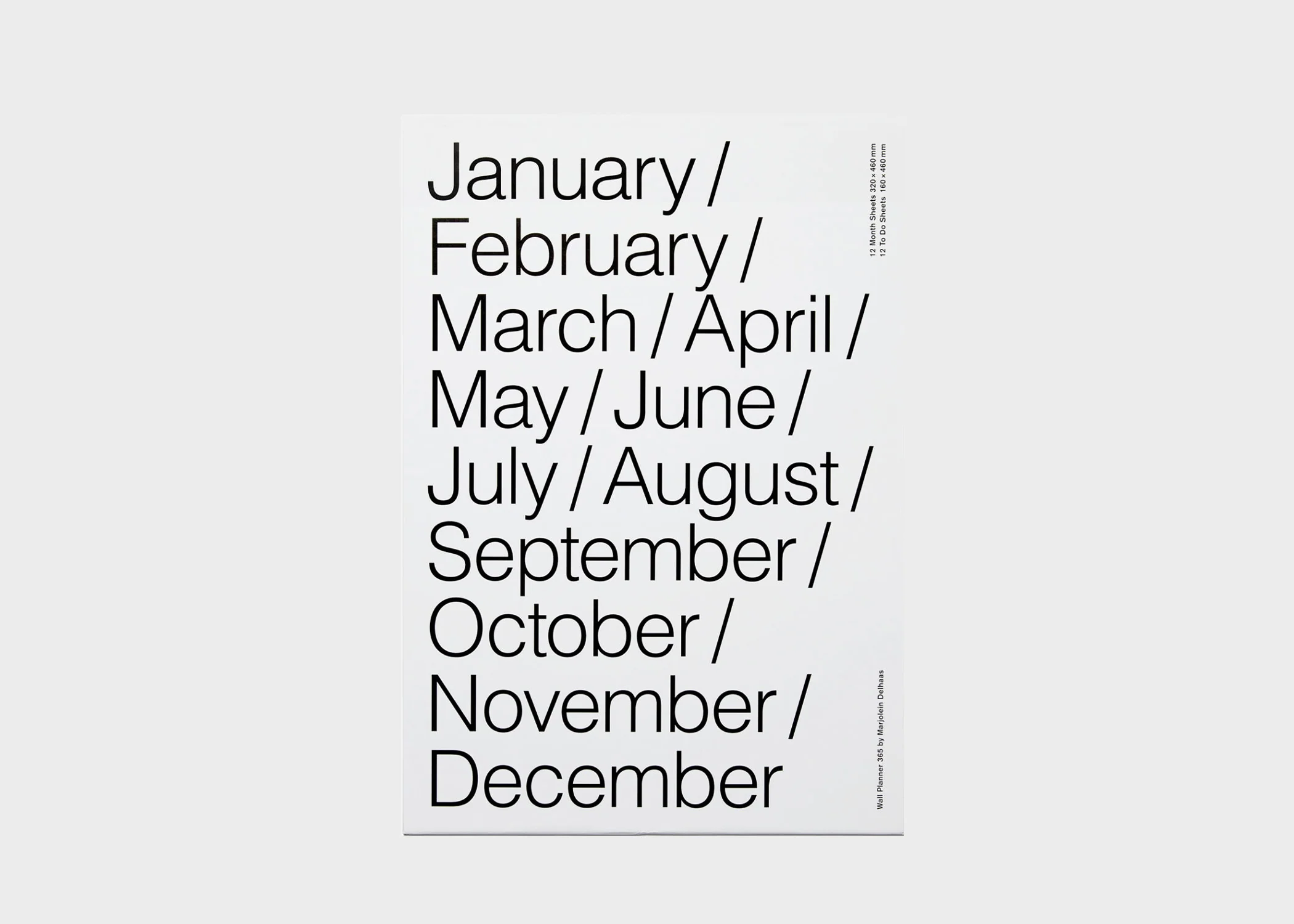 365 Wall Planner by Marjolein Delhaas