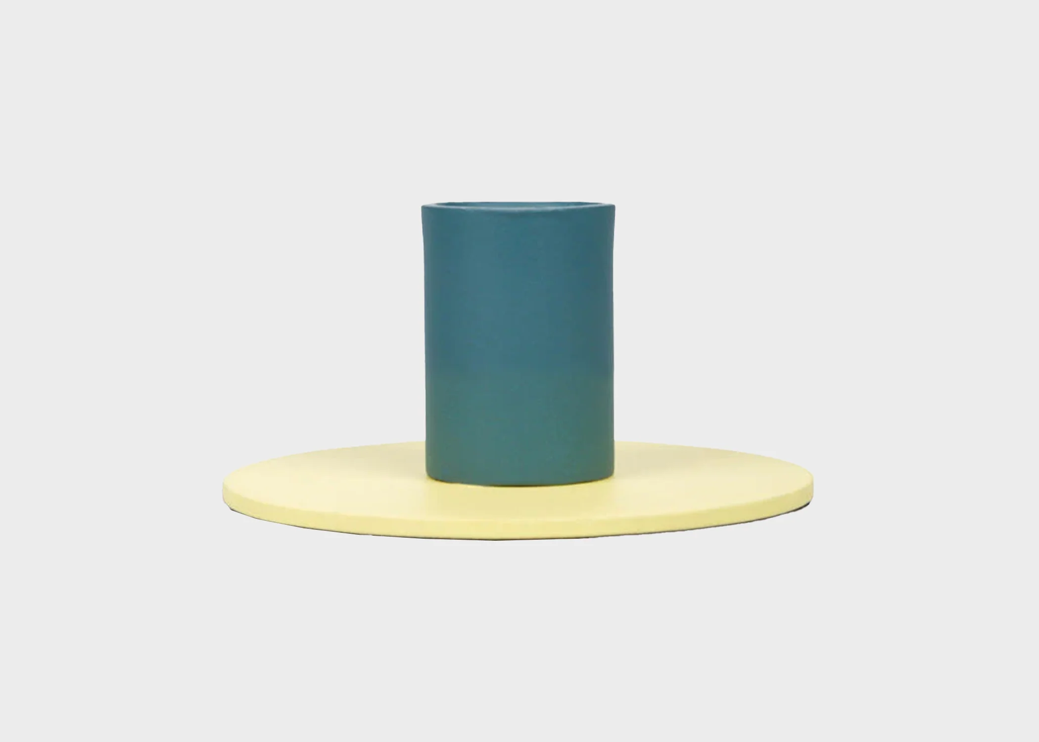 Small Two-Toned Candle Holder - Image 4