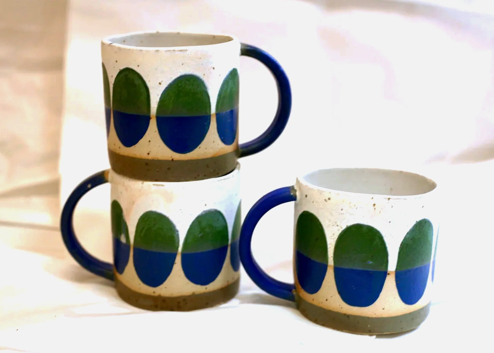 Sophie Alda Mug - Blue dots - Image 2